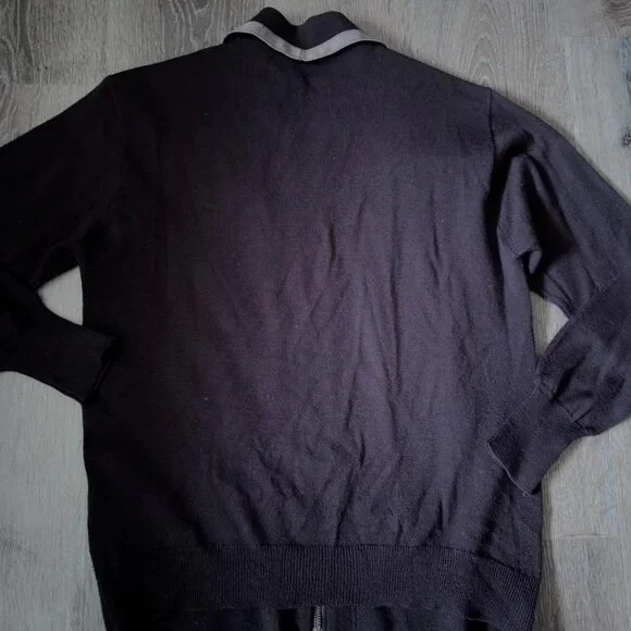 Vintage 70s Roberto Carlo Pure Wool Suede zip up‎ sweater Jacket